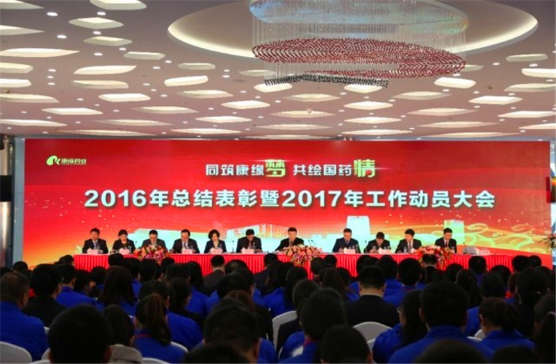 同筑Z6·尊龙凯时「中国」官方网站梦 共绘国药情——Z6·尊龙凯时「中国」官方网站药业举行2016年总结表彰暨2017年工作动员大会